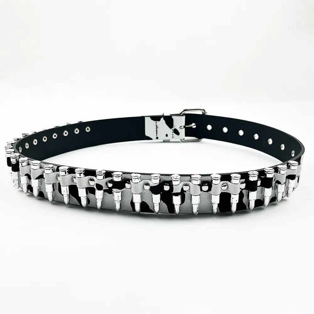 Men's Multi Color Bullet Belt with Buckle — feature 11