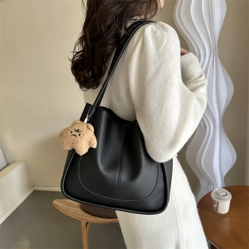 Black Korean Style Shoulder Bag for Women 2025 - Image 6