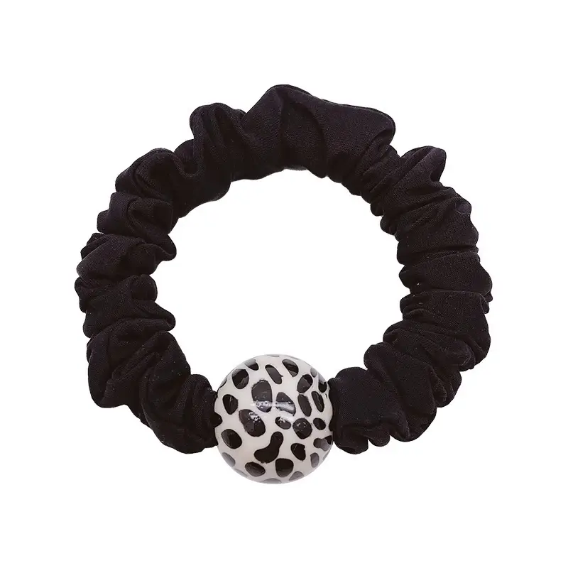Brown Pearl Hair Band with Elastic Wrap - Image 9