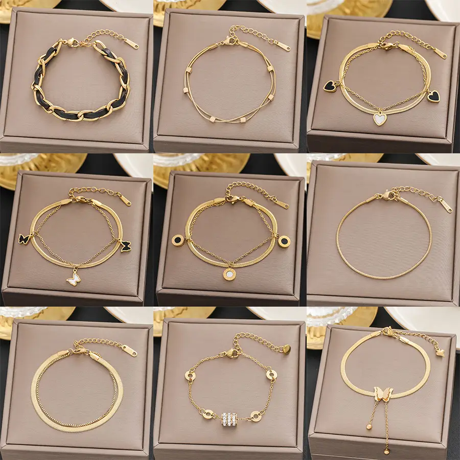 Gold Star Pendant Bracelet for Women - Image 71