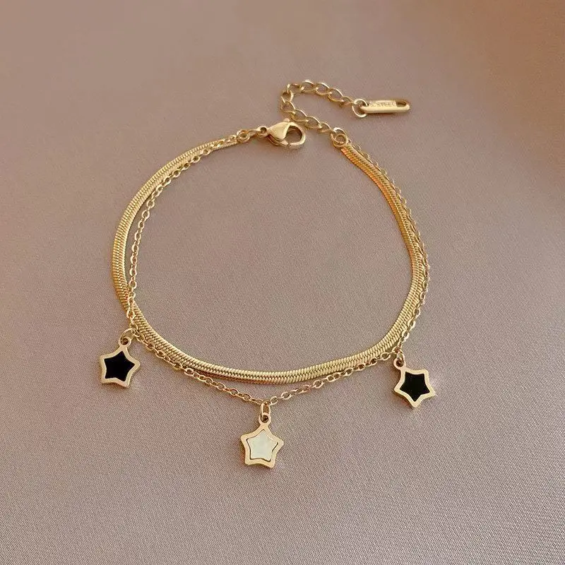 Gold Star Pendant Bracelet for Women - Image 53