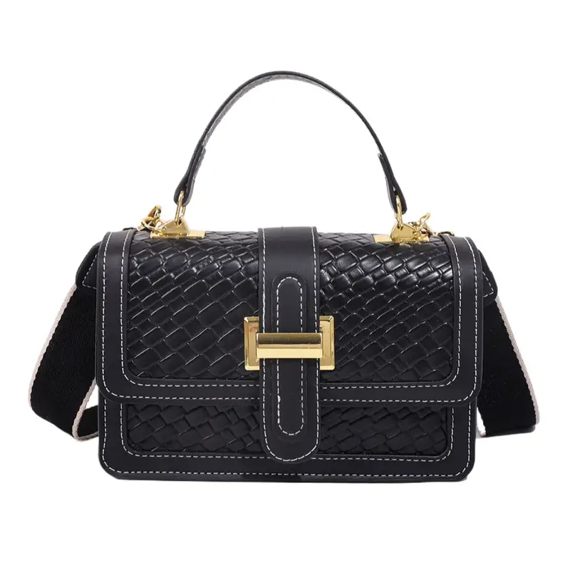 Black Quilted Shoulder Bag for Women 2026 Spring
