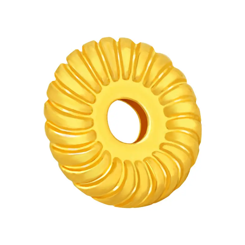 Gold Broken Golden Triangle Bead Set 999 Twisted