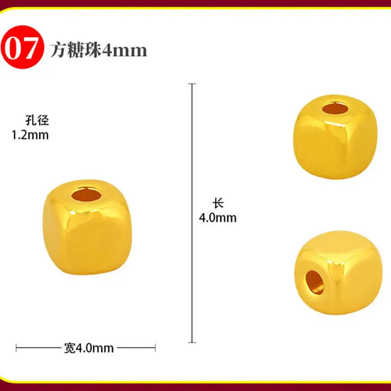 Gold Broken Golden Triangle Bead Set 999 Twisted