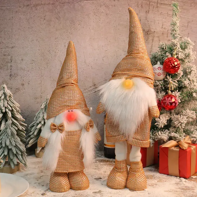 Glowing Goblin Retractable Doll for Christmas Decor