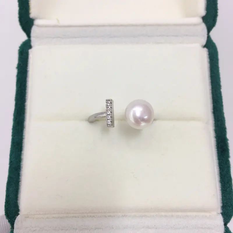 18K Real Gold Pearl Ring with Live Broadcast Cross Border Design — feature 6