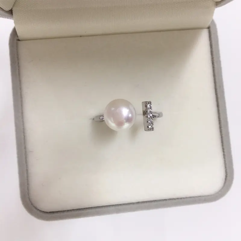 18K Real Gold Pearl Ring with Live Broadcast Cross Border Design — feature 7