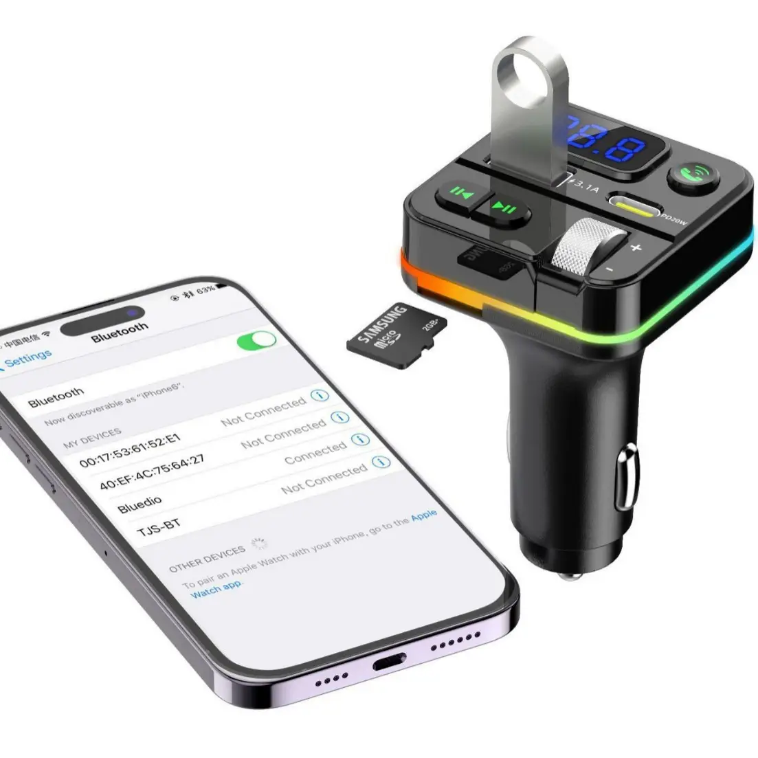Bluetooth MP3 Player with LCD Display & Fast Charging - Image 5