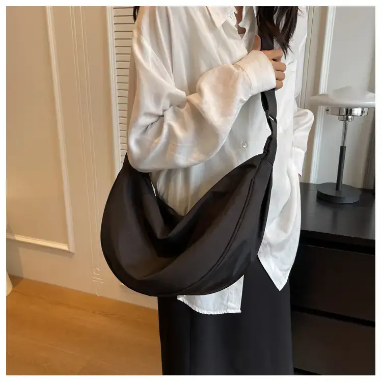Women's Orange Canvas Shoulder Messenger Bag Large Capacity — feature 11