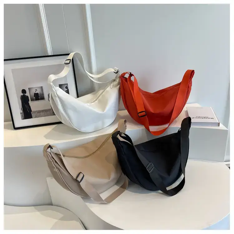Women's Orange Canvas Shoulder Messenger Bag Large Capacity — feature 8