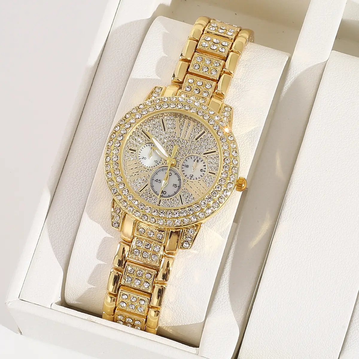 Gold Starry Diamond Women's Quartz Watch — feature 1
