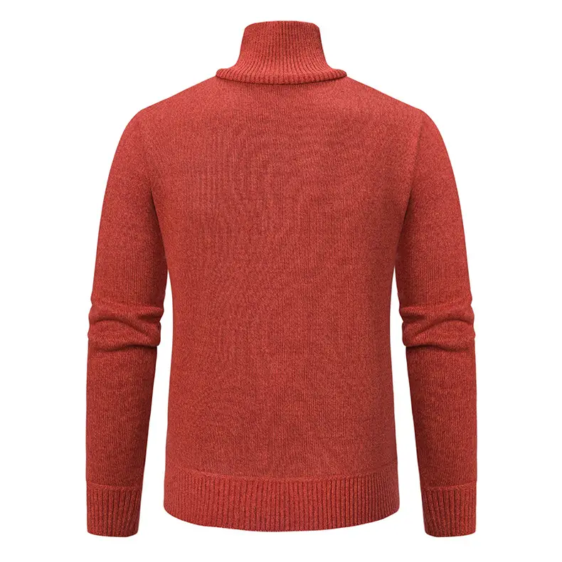 Men Grey Knit Hooded Zip Pullover Sweater — feature 10