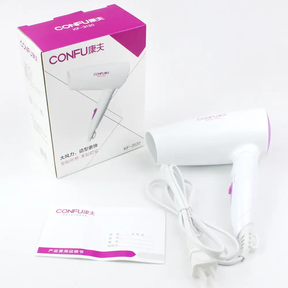 Kangfu 3120 Electric Hair Dryer 1200W Portable