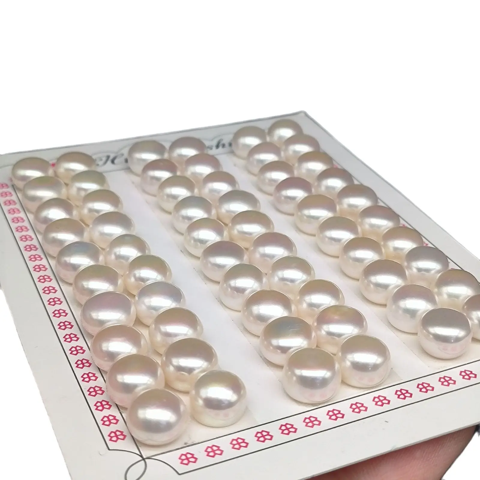 Freshwater Pearl Flat Round High Fat Beads 9-9.5mm