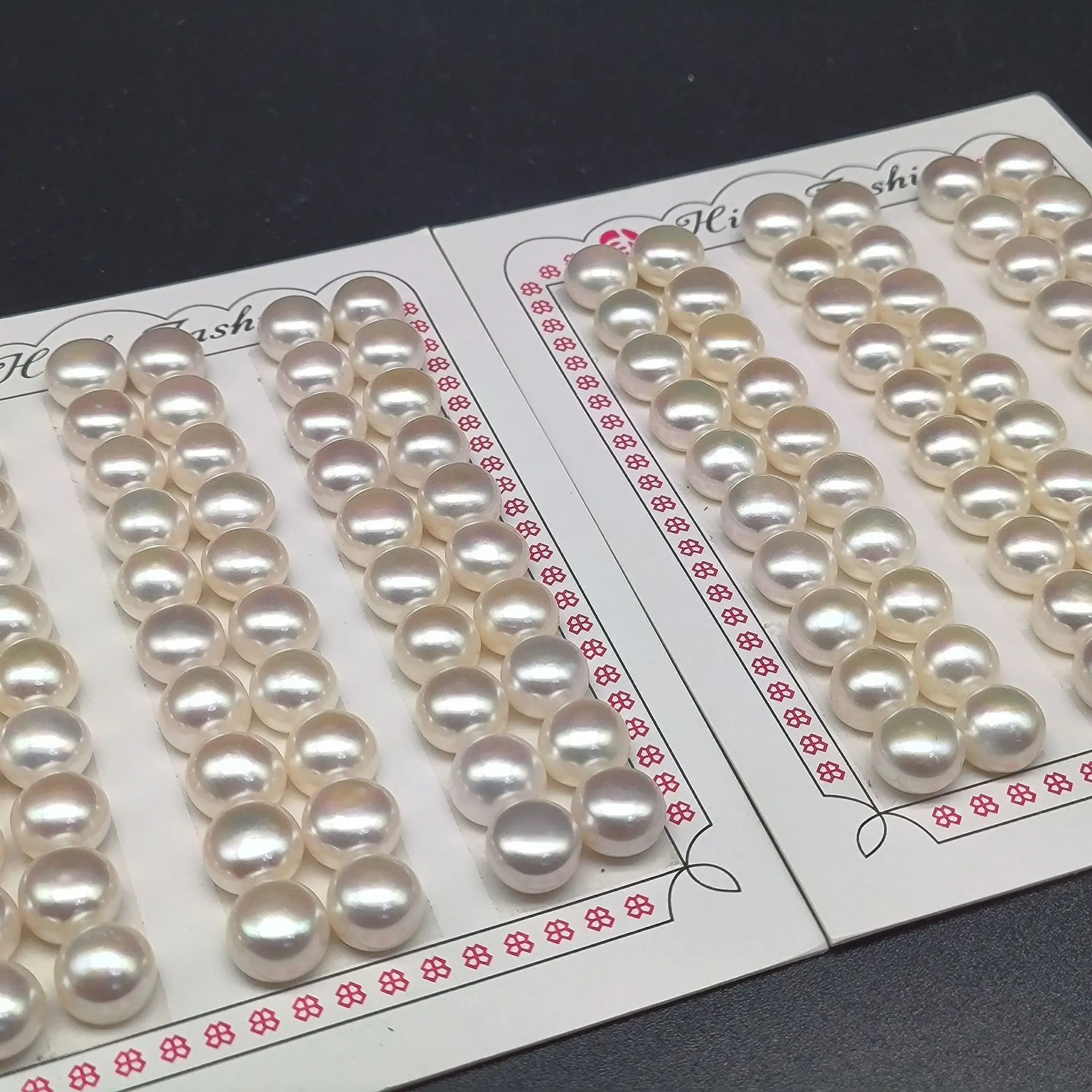 Freshwater Pearl Flat Round High Fat Beads 9-9.5mm — feature 5