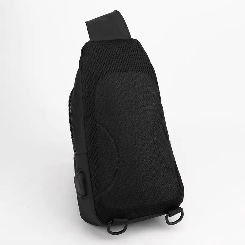 Men's Black Shoulder Messenger Bag Large Capacity Casual Versatile — feature 16