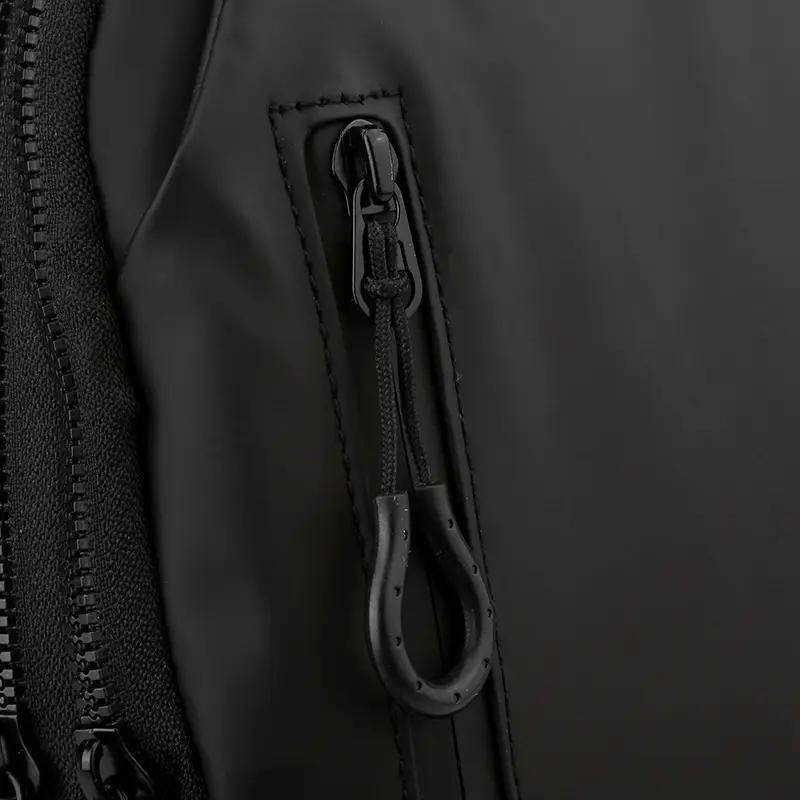 Men's Black Shoulder Messenger Bag Large Capacity Casual Versatile — feature 21