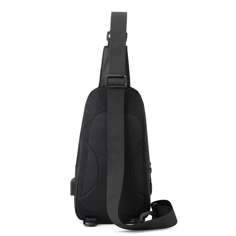 Men's Black Shoulder Messenger Bag Large Capacity Casual Versatile — feature 25