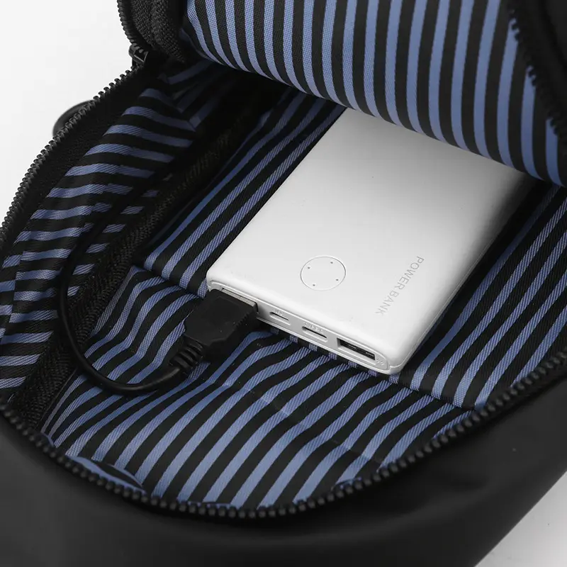 Men's Black Shoulder Messenger Bag Large Capacity Casual Versatile — feature 7