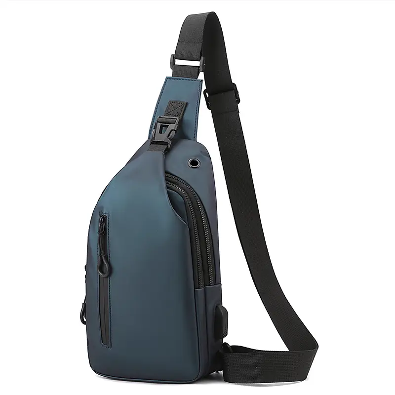 Men's Black Shoulder Messenger Bag Large Capacity Casual Versatile - Image 4