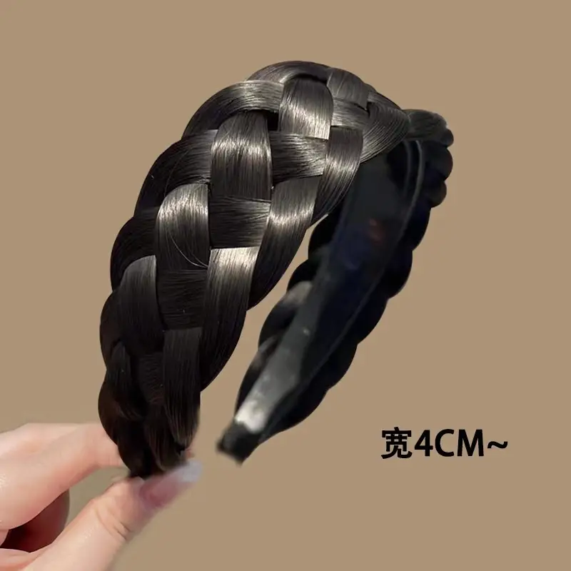 Women's Fishbone Braided Hair Clip Headband - Image 8