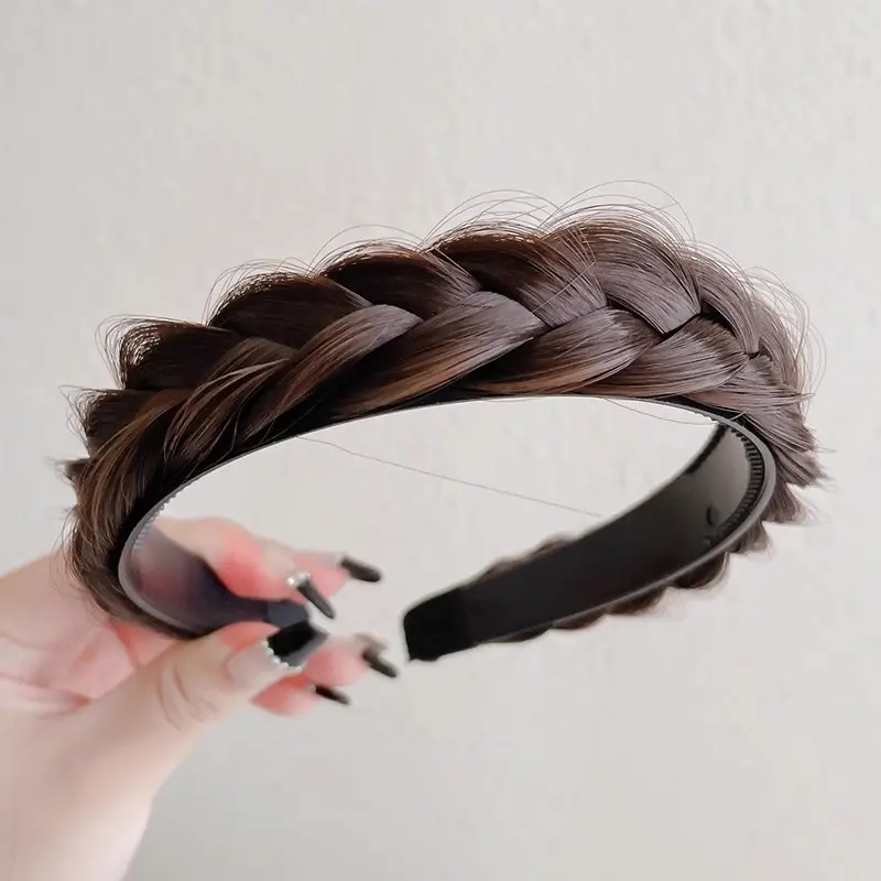 Women's Fishbone Braided Hair Clip Headband - Image 2
