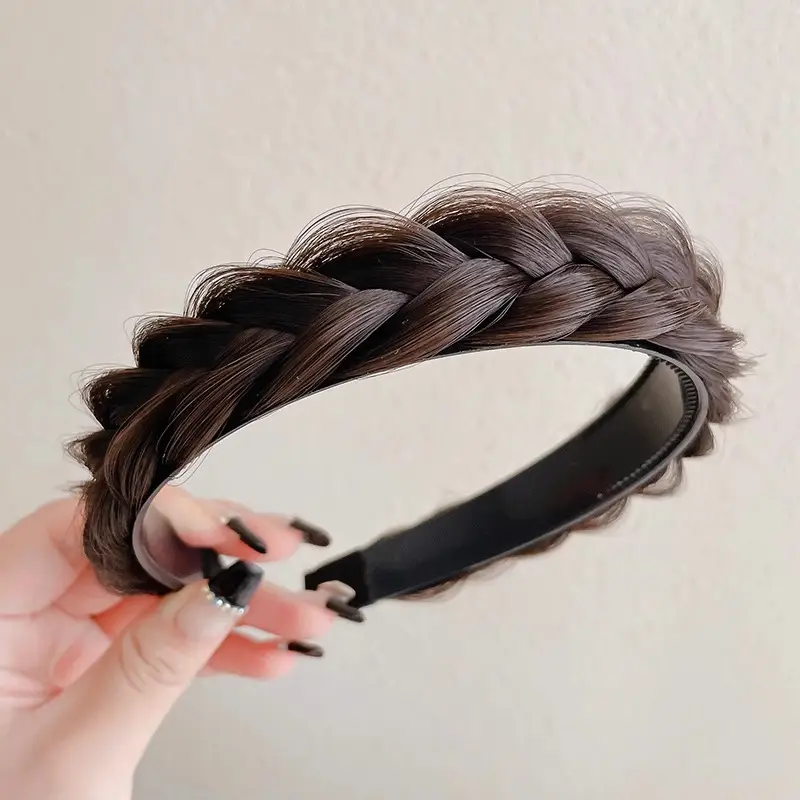 Women's Fishbone Braided Hair Clip Headband - Image 3