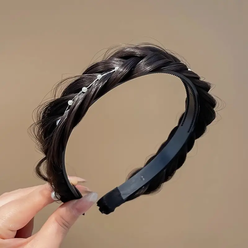Women's Fishbone Braided Hair Clip Headband - Image 5