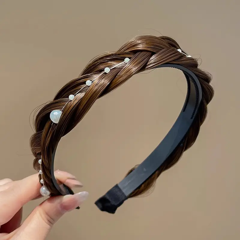 Women's Fishbone Braided Hair Clip Headband - Image 6