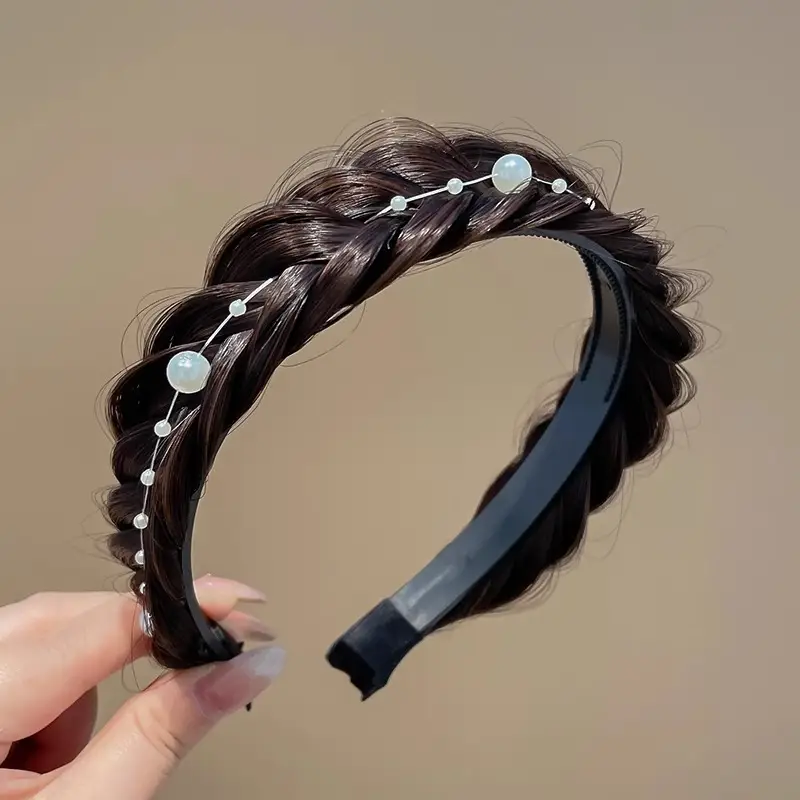 Women's Fishbone Braided Hair Clip Headband - Image 7