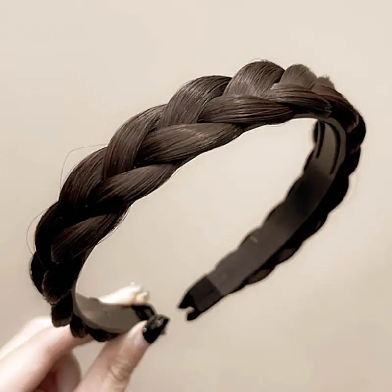 Twist Braid Wig Headband Female Fishbone Braid Non-Slip Hairpin - Image 6