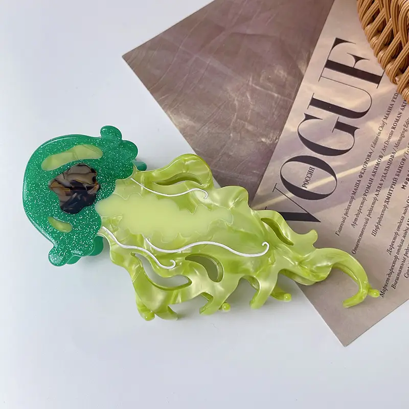 29#Green jellyfish (13cm*6cm 29g)