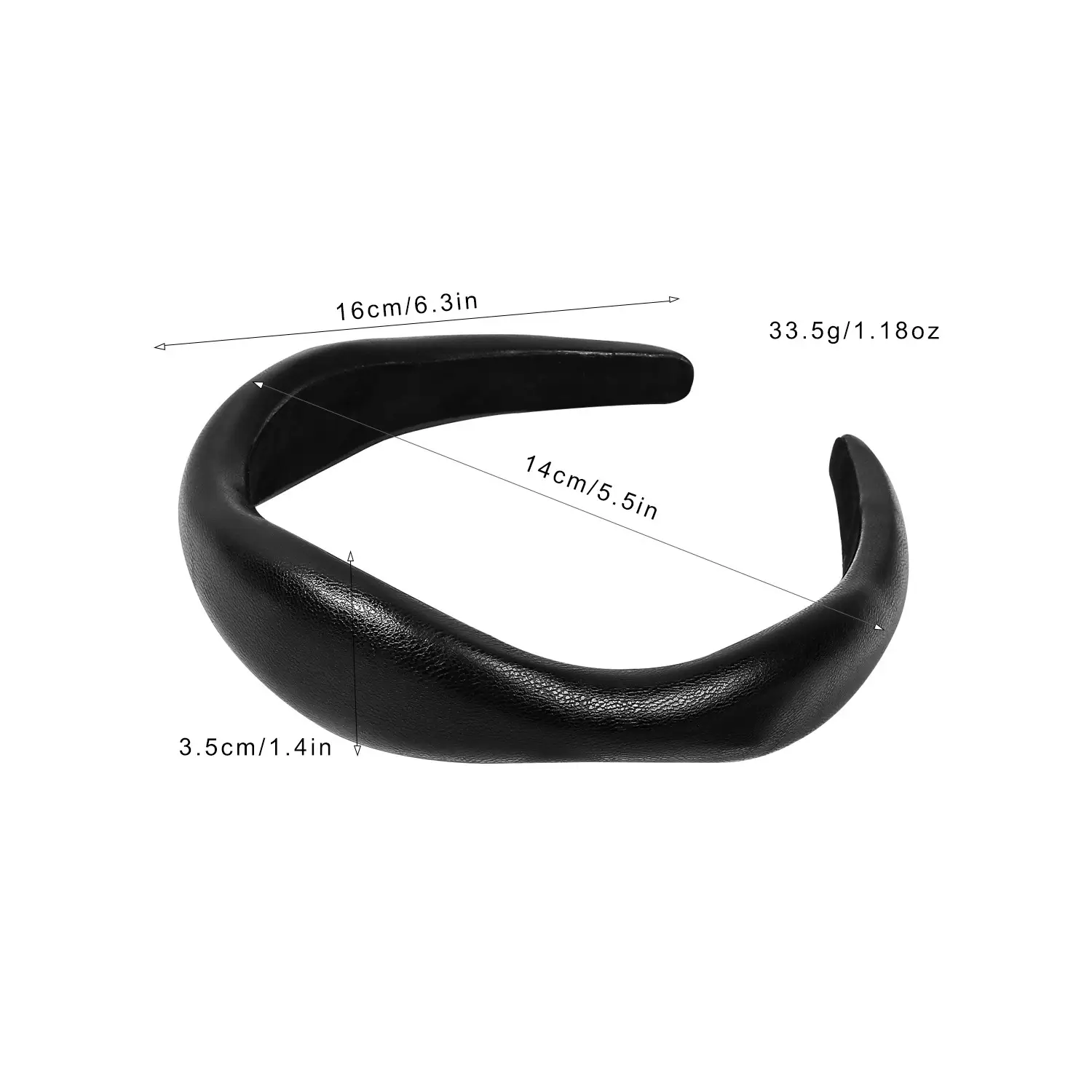 French High-End Retro Leather Asymmetrical Skull Headband for Women - Image 9
