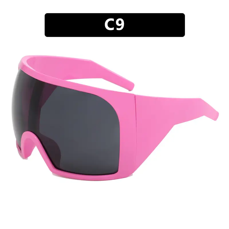 Kedun Oversized Sunglasses Futuristic Tech Protective Punk - Image 2
