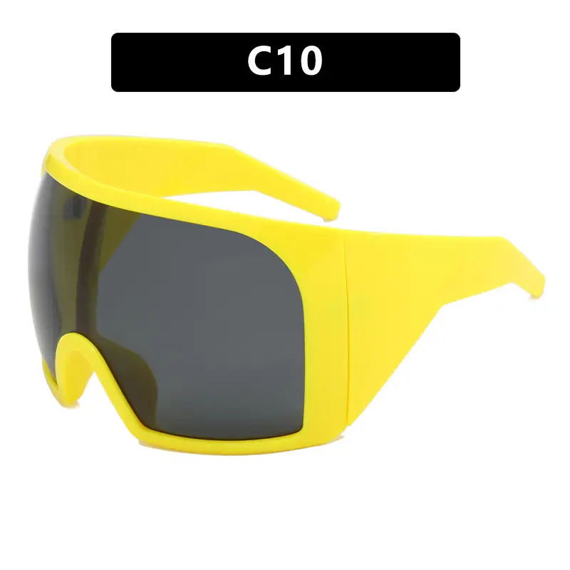 Kedun Oversized Sunglasses Futuristic Tech Protective Punk - Image 3