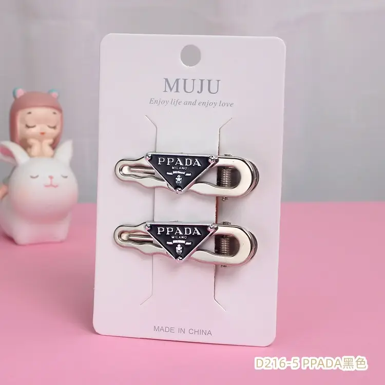 MUJU Heart Shaped Hairpins 2 Pcs Metal Clip - Image 5