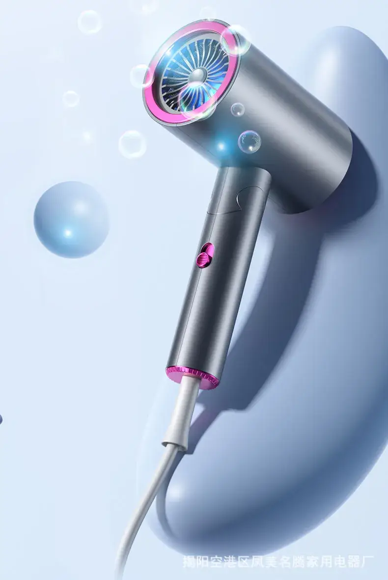 Electric Blue Light Hair Dryer with Fast Drying & Smart Temp Control — feature 14