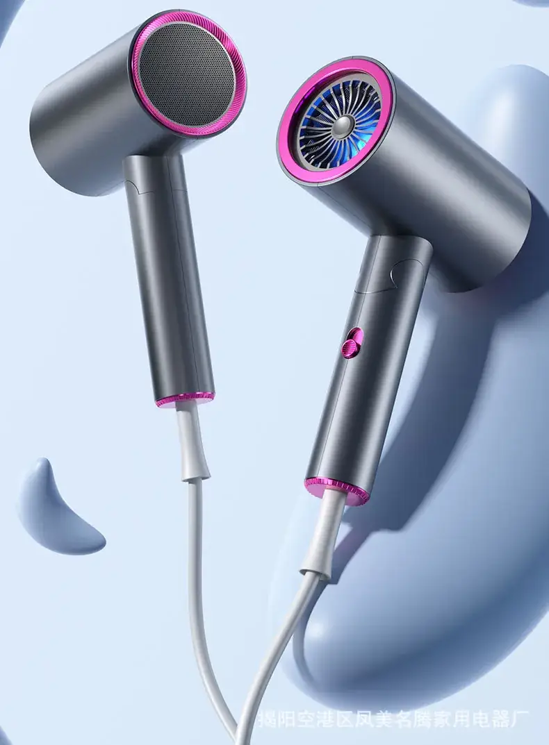 Electric Blue Light Hair Dryer with Fast Drying & Smart Temp Control — feature 4