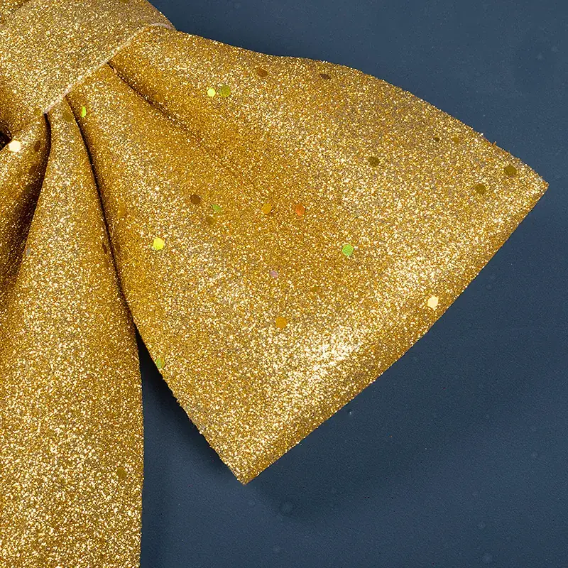 Christmas Bow Large Gold Pearl Cotton Decorative Tie
