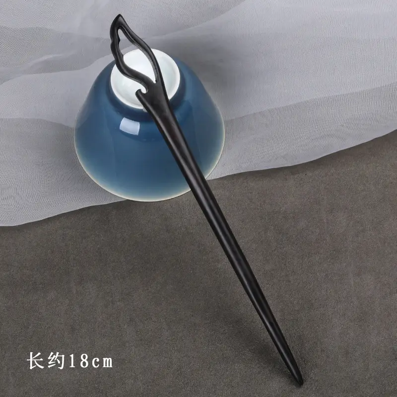 Antique Black Sandalwood Hairpin 18cm - Image 44