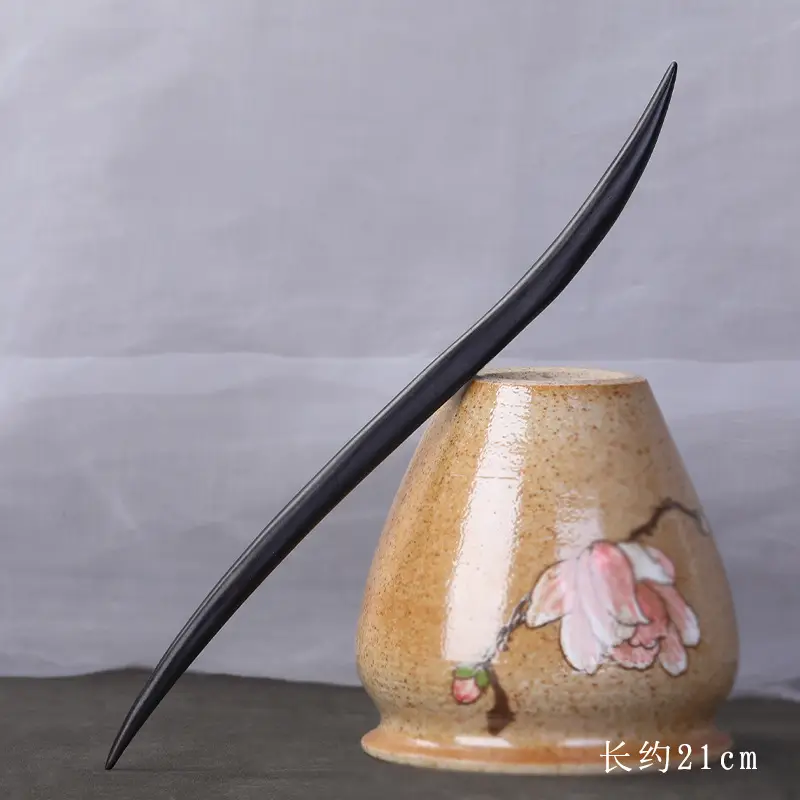 Antique Black Sandalwood Hairpin 18cm - Image 52