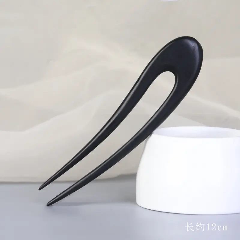Antique Black Sandalwood Hairpin 18cm - Image 71