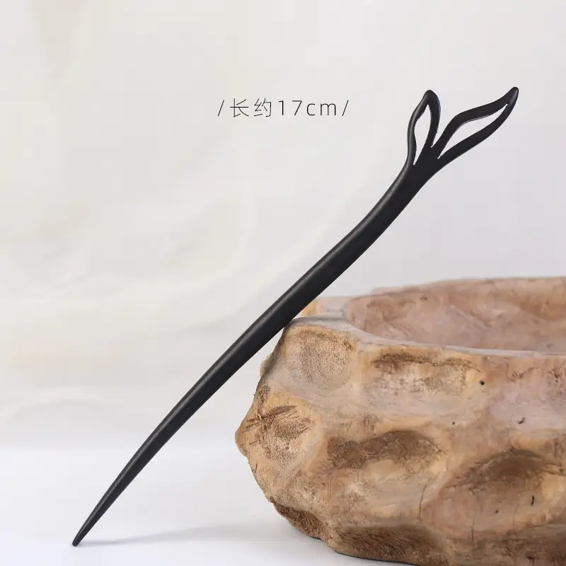 Antique Black Sandalwood Hairpin 18cm - Image 94