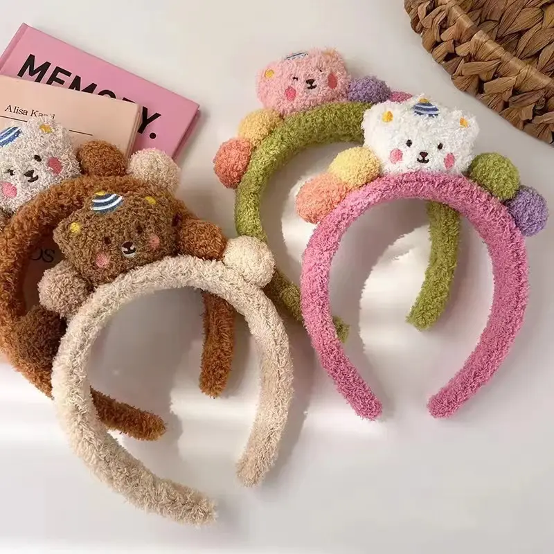 Autumn Little Bear Bun Hairband with Bear Ears — feature 12