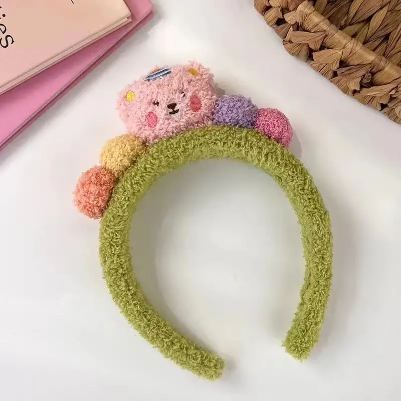 Autumn Little Bear Bun Hairband with Bear Ears