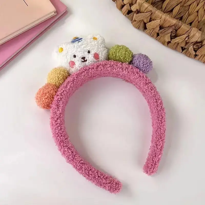Autumn Little Bear Bun Hairband with Bear Ears