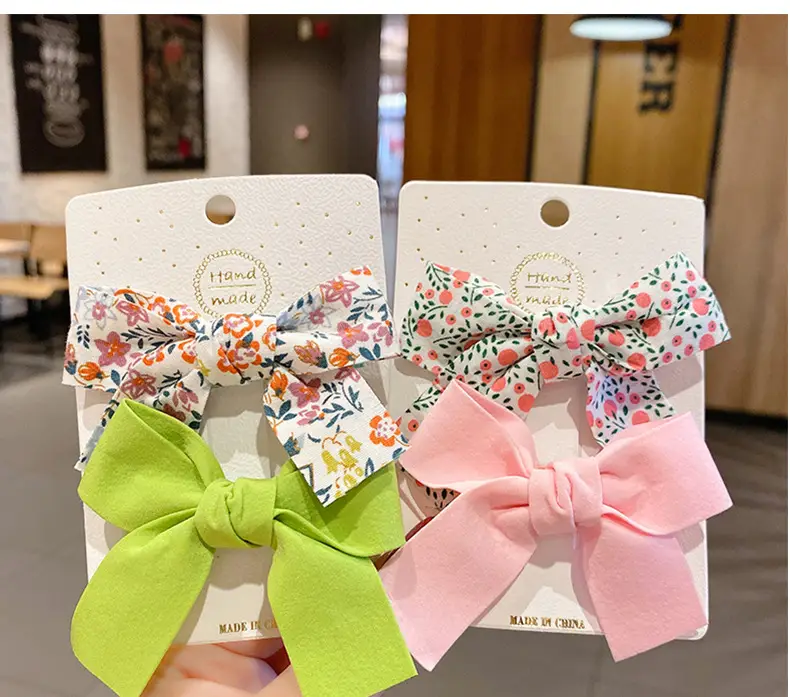 Children's Floral Bow Hairpins for Girls — feature 7