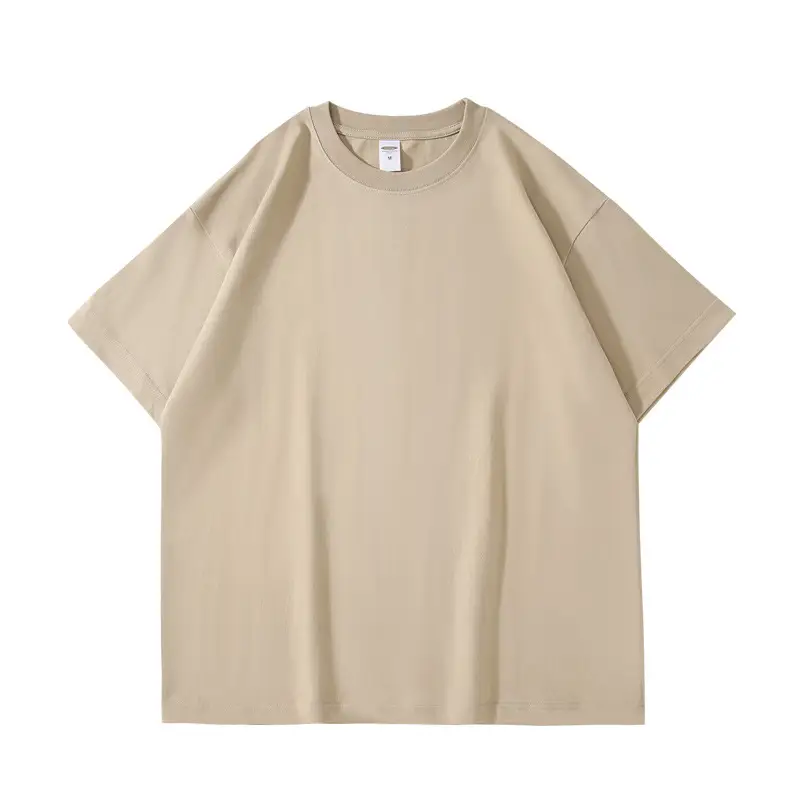 New Heavy Cotton T-Shirt Solid Colors Loose Fit - Image 4