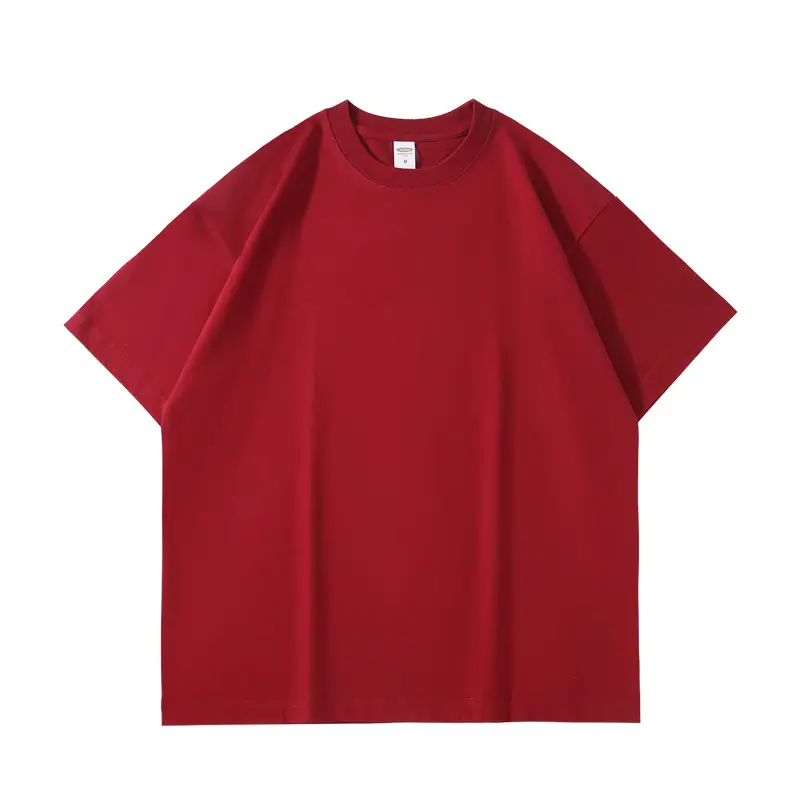 New Heavy Cotton T-Shirt Solid Colors Loose Fit - Image 6
