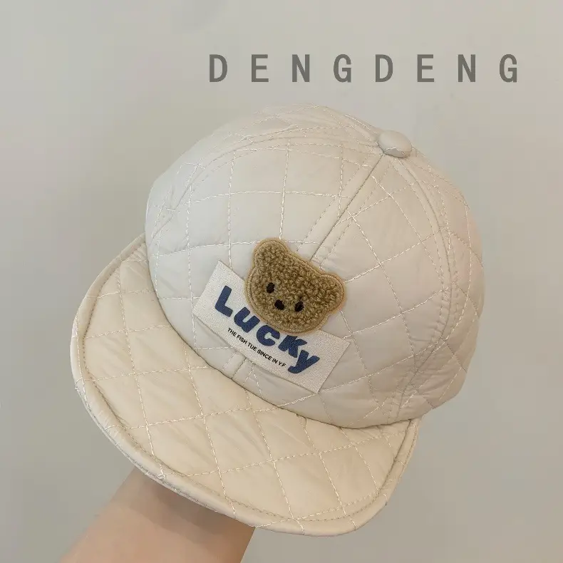 Baby Cap Autumn Winter Warm Down Baseball Cap — feature 4